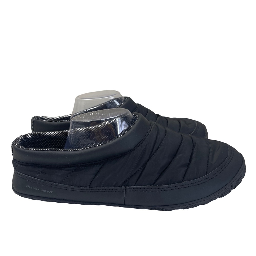 Columbia Packed Out II Omni-Heat Slippers Mens Size 12 Black Quilted Slip On